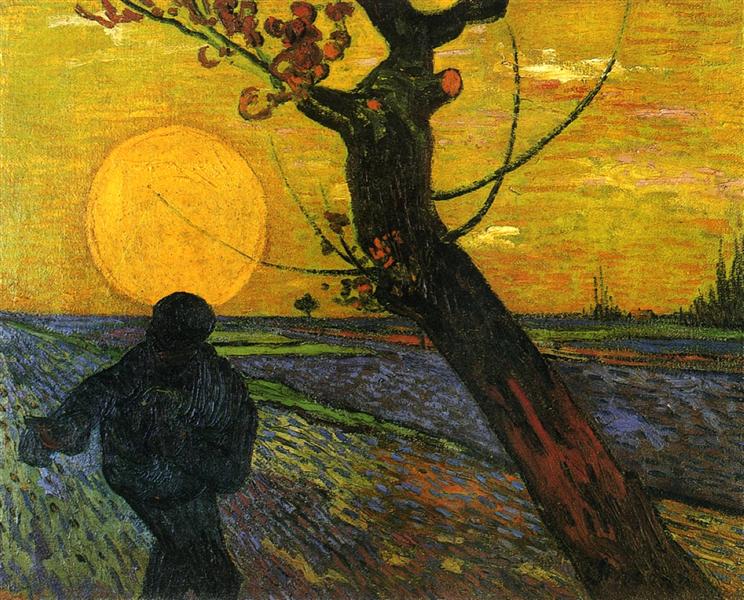 Sower with Setting Sun – Vincent van Gogh  CUSTOM OIL PAINTINGS dafen oilpainting village
