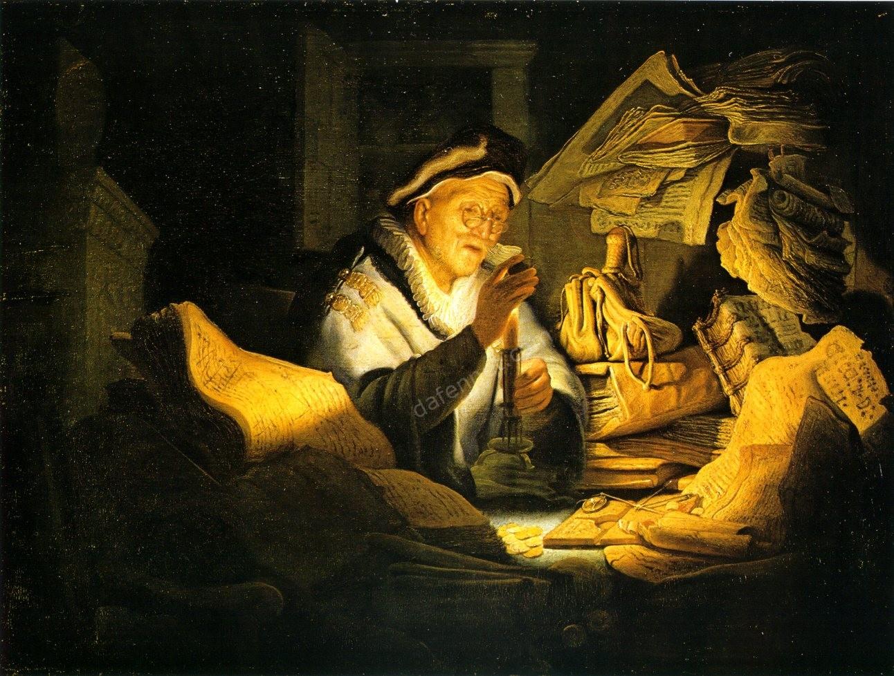 The rich fool- Rembrandt   oil painting reproductions
