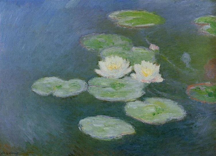 Water Lilies, Evening Effect -Claude Monet