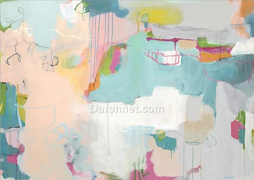 Abstract oil painting, modern style decoration, living room oil painting, Dafen Village.