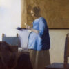 1 woman in blue reading a letter johannes vermeer
