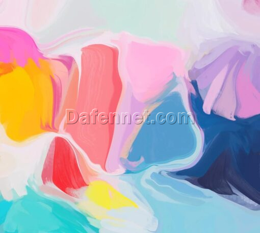 Colorful Abstract Fine Art Canvas, Abstract Art-modern Art