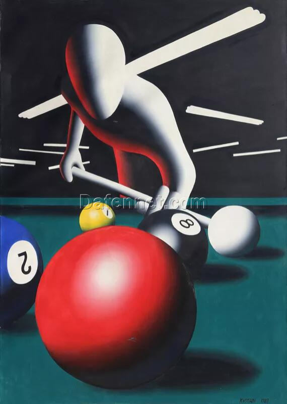 Mark Kostabi The Combination-oil painting reproduction