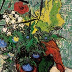 Wild Flowers and Thistles in a Vase -Vincent van Gogh