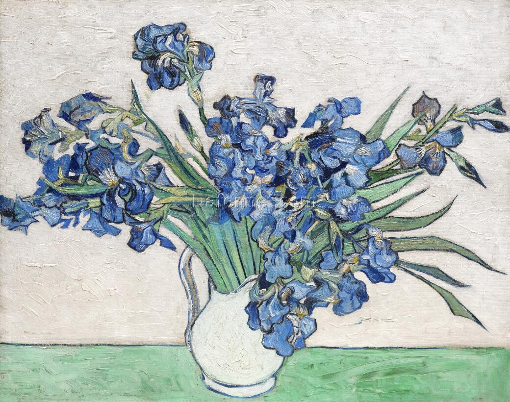 Vase with Irises ,Vincent van Gogh