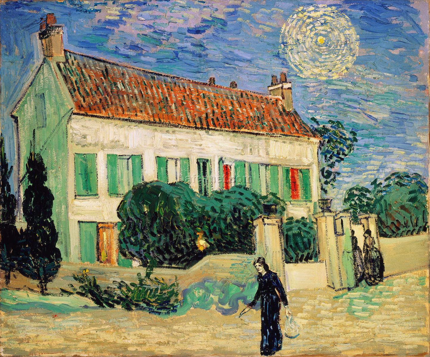 White House at Night -Vincent van Gogh-oil painting reproduction
