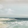 Sandy Beach Ocean Oil Painting On Canvas Blue Sky White Clouds Abstract Seascape  dafen oil painting