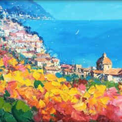 "Positano Bliss" - Original Canvas Art