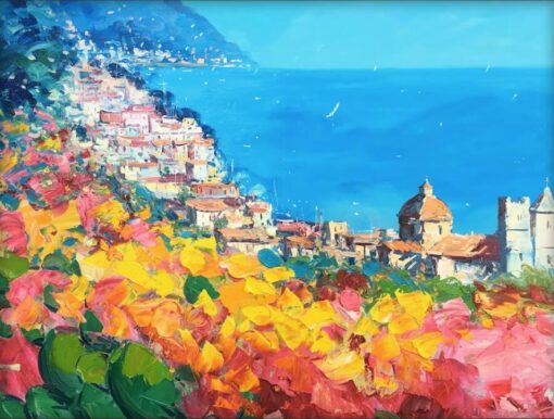 “Positano Bliss” – Original Canvas Art