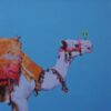 Desert Elegance in Brushstrokes: Captivating Impressionist Camel Art
