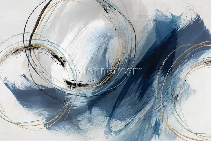 Vivid Reverie: Dynamic Abstract Oil Painting – Colorful, Textural Artistry Unleashed on Canvas