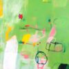 Verdant Elegance: Luxurious Abstract Oil Art in Lush Green - Modern Home Decor Masterpiece