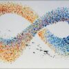 Infinite Hues: Original  Abstract Oil Painting in Cold and Warm Tones