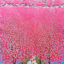 Spring Water Village Oil Painting: Capturing the Essence of Seasonal Tranquility in Art