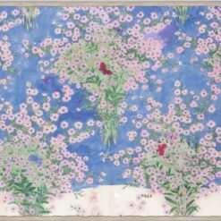 Fluttering Wings and Blooming Bliss: An Exquisite Nature-Inspired Artwork Capturing Butterflies and Daisies