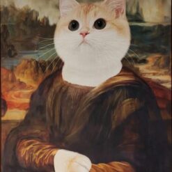 Custom Animal Portraits in Human Clothing Oil Painting