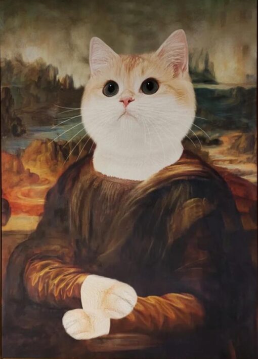 Custom Animal Portraits in Human Clothing Oil Painting