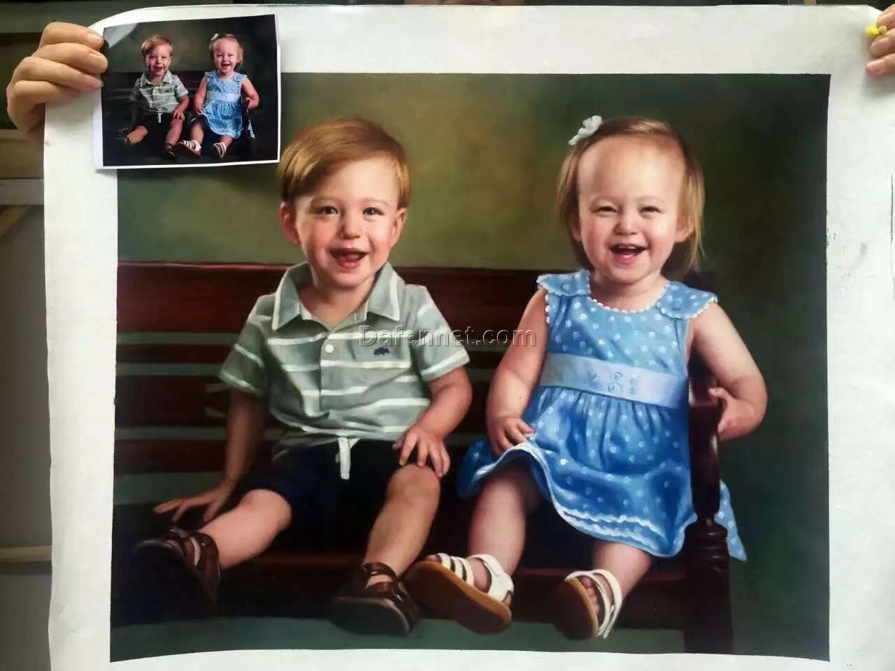 Custom Dual Portrait Oil Painting Service