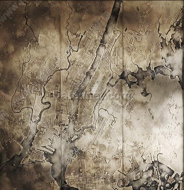 Metallic Essence: Premium Abstract Oil Painting, Industrial Chic Artwork, Modern Metal Texture, Interior Design Accent, Sophisticated Home Decor, Gallery-Inspired, Unique Wall Art