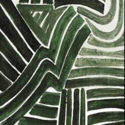 Emerald Green Elegance: Minimalist Abstract Wall Art, Vibrant Green Canvas, Modern Green Artwork for Chic Decor