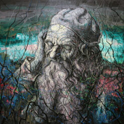 Zeng Fanzhi Inspired Portrait of an Old Man - Masterful Expressionist Oil Painting Replica | Art Collector's Choice