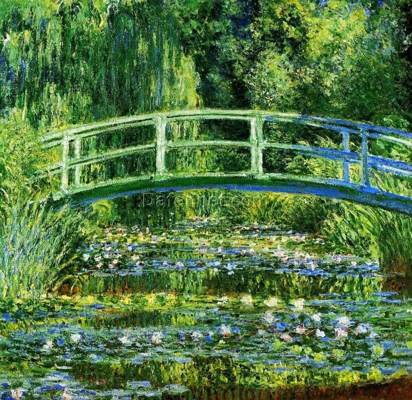 Japanese Bridge (The Water-Lily Pond) by Claude Monet – 1899, 90.5 x 89.7 cm