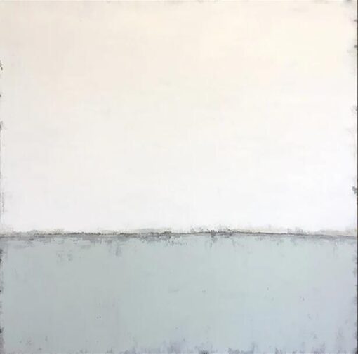 Abstract Decorative Wall Art for Office | White Minimalist Abstract Oil Painting