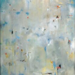 Wind Blown - Dynamic Abstract Oil Painting, Vivid Brush Strokes Capture Movement and Energy