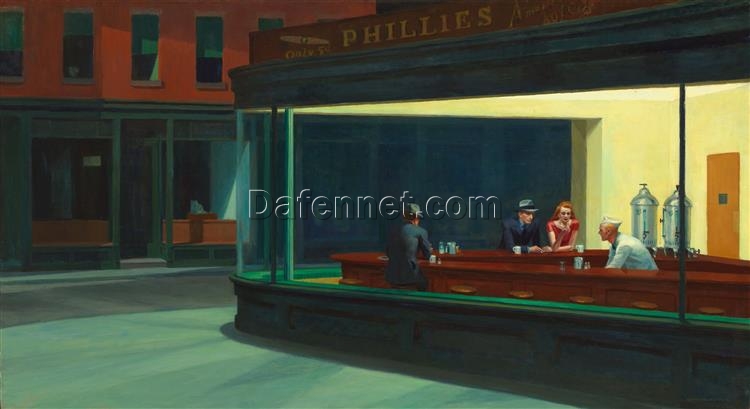 Nighthawks (1942) – Edward Hopper’s Masterpiece of Social Realism, Featured at the Art Institute of Chicago
