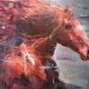 Buy Impressionist Original Oil Painting: Dynamic Running Stallion Canvas Art for Sale