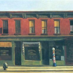 Early Sunday Morning by Edward Hopper: Authentic Reproduction Oil Painting from Dafen Village Studio