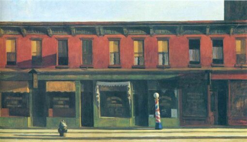 Madrugada de domingo de Edward Hopper: Reproducción auténtica de pintura al óleo de Dafen Village Studio