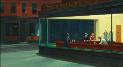Buy Edward Hopper’s Nighthawks, 1942 Replica – High-Quality Custom Oil Painting from Dafen Village Studio
