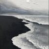 Buy Black and White Tranquil Beach Textured Oil Paintings from Dafen Village Art Studio