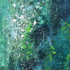 Verdant Starry Night: Diverse Abstract Oil Paintings from Dafen Village Art Studio