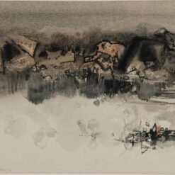 Zhu Dequn Ink Abstract Oil Paintings: Order Authentic Replicas from Dafen Village Art Studio