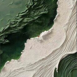Green River: 3D Abstract Oil Painting from Dafen Village Art Studio – Order Your Custom Piece Today