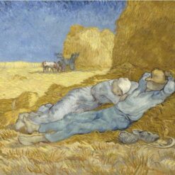 La Méridienne" by Van Gogh - Premium Oil Painting on Canvas | 28cm x 33cm | Masterpiece Reproduction