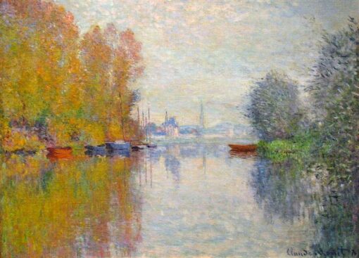 Claude Monet’s Autumn on the Seine at Argenteuil (1873) – Iconic Impressionist Landscape Painting