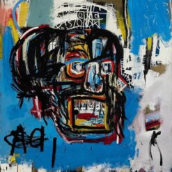 Urban Expressionism: Basquiat-Inspired Large Canvas Street Art from Dafen Village Studio