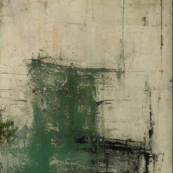 Large Green Abstract Oil Painting - Textured Green Artistry Handcrafted in Dafen Village Studio, Ideal for Contemporary Wall Decor