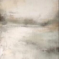 Large Beige Textured Abstract Oil Painting - Minimalist Wabi-Sabi Wall Mural in Shades of Gray, Handcrafted in Dafen Village Studio, Perfect for Sophisticated Home Decor
