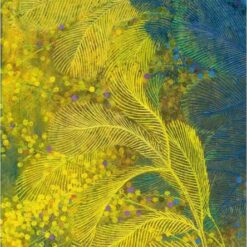Golden Leaves and Greenery Decorative Oil Painting - Lush Botanical Art Handcrafted in Dafen Village Studio, Ideal for Refreshing Any Room Decor