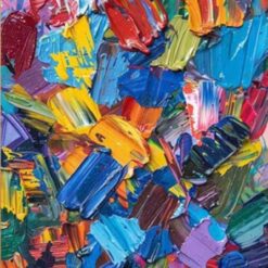 Colorful Textured Abstract Knife Painting | Large Scale Oil Artwork | Dafen Village Art Studio