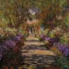 Claude Monet's 'Pathway in Monet's Garden at Giverny' – Premium Oil Painting Reproduction on Canvas, Large Impressionist Landscape Art for Home or Office Decor, Authentic French Artwork Replica, High-Quality Museum-Grade, Ready to Hang