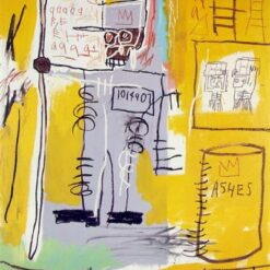 Buy Ashes 1981 Reproduction - Neo-Expressionist Basquiat Inspired Street Art Oil Painting - Large 182.9 x 121.9 cm Canvas