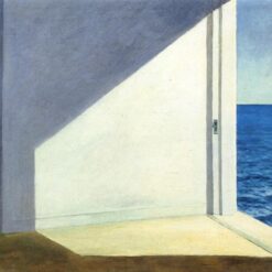 Rooms by the Sea Inspired Oil Painting - Edward Hopper Style Seaside Interior Art, Handcrafted in Dafen Village Studio, Perfect for Home or Gallery Decor