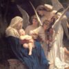 William-Adolphe Bouguereau's "Song of the Angels" – Hand-Painted Oil Painting on Canvas, Classic French Art Reproduction, Elegant Wall Decor, Ready to Hang