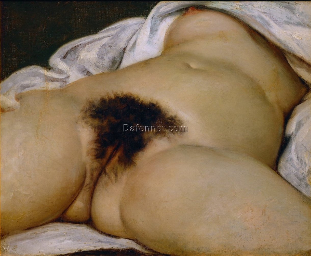 Hand-Painted Reproduction of The Origin of the World by Gustave Courbet – Dafen Village Studio Fine Art Oil Painting