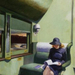 Edward Hopper "Compartment Car" 1938 - Authentic Oil Painting Reproduction | Elegant Canvas Art from Dafen Village